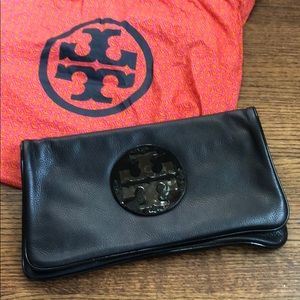 Tory Burch Reva clutch - Leather/Patent